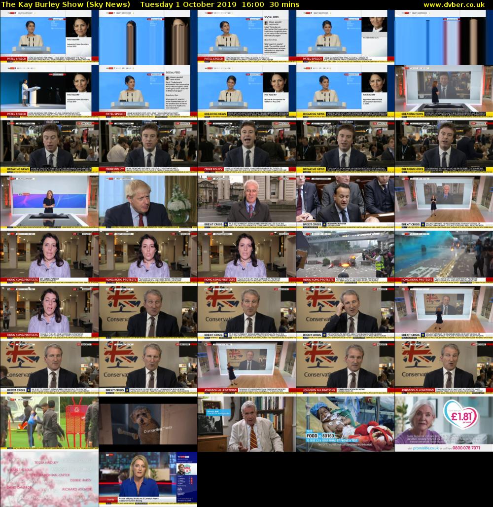 The Kay Burley Show (Sky News) Tuesday 1 October 2019 16:00 - 16:30