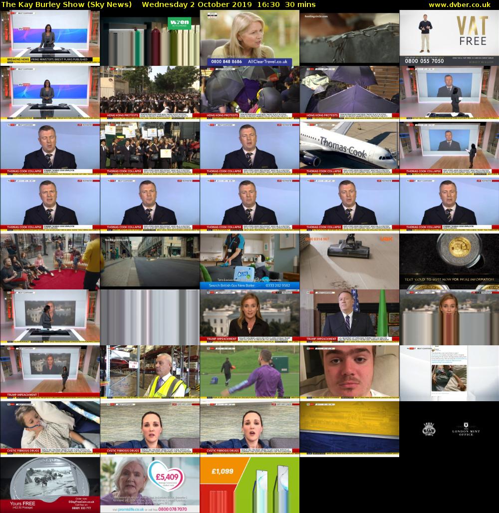 The Kay Burley Show (Sky News) Wednesday 2 October 2019 16:30 - 17:00