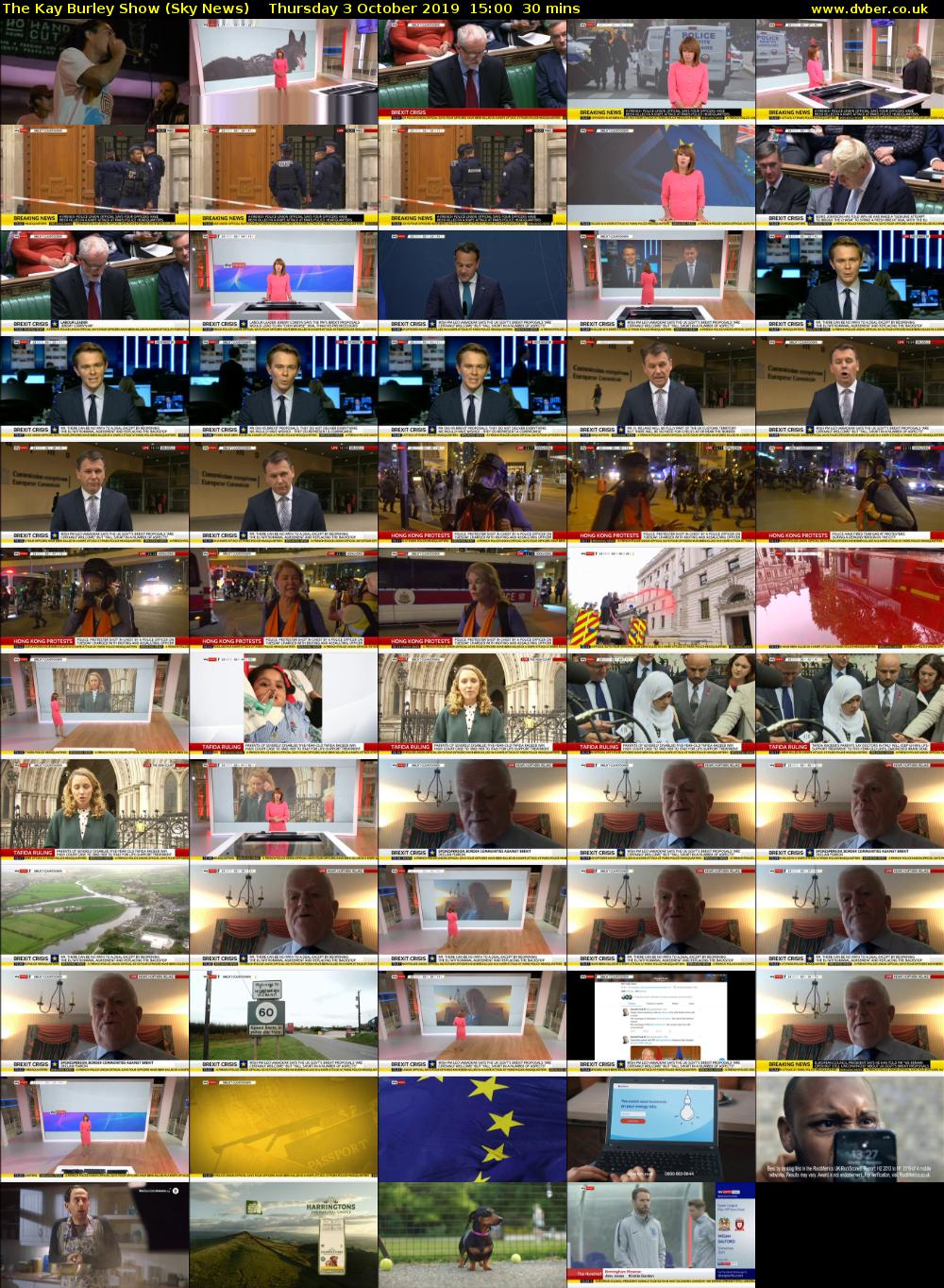 The Kay Burley Show (Sky News) Thursday 3 October 2019 15:00 - 15:30