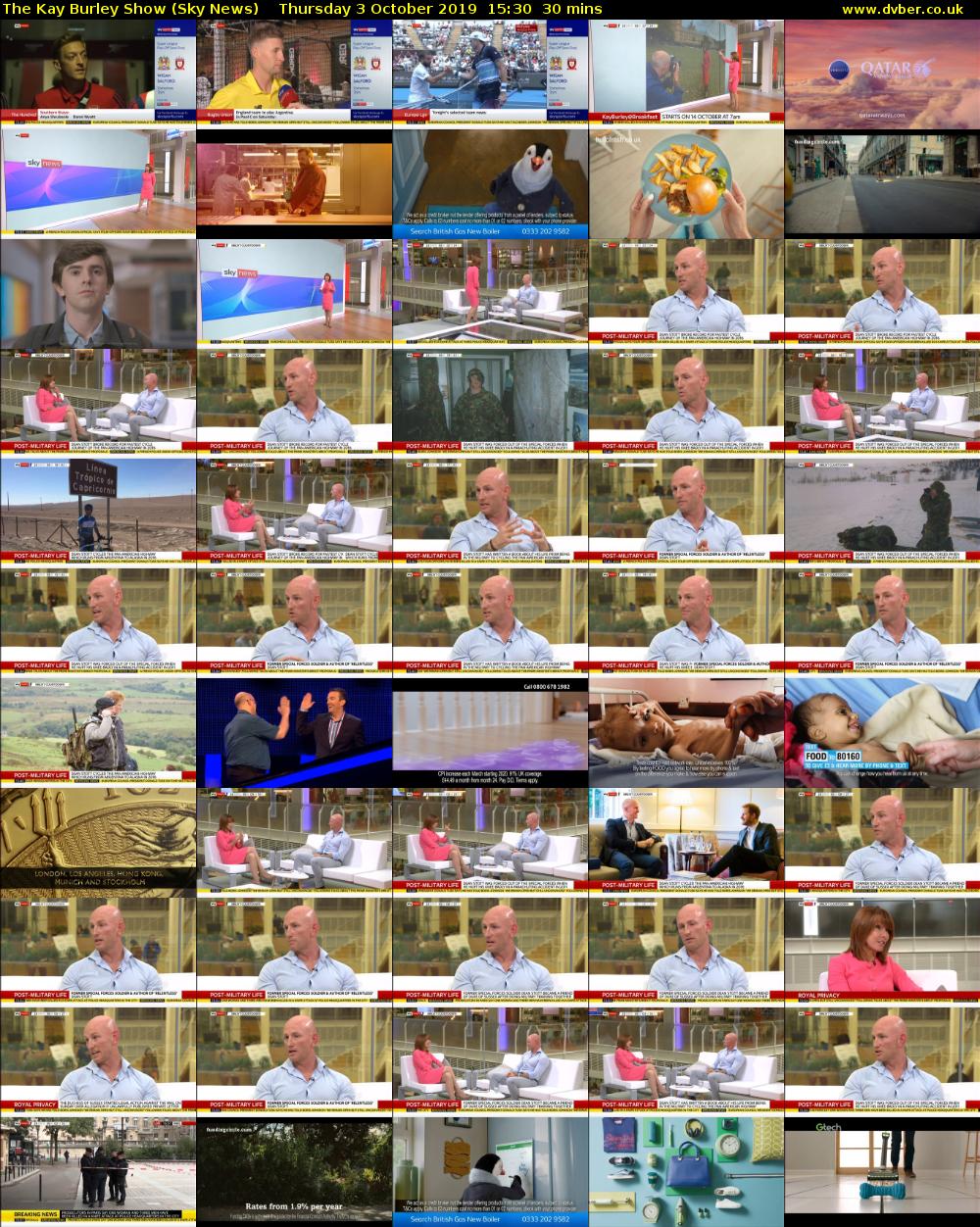 The Kay Burley Show (Sky News) Thursday 3 October 2019 15:30 - 16:00