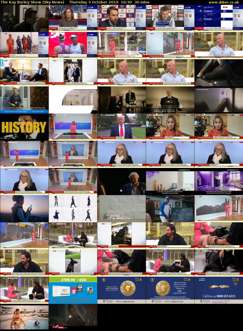 The Kay Burley Show (Sky News) Thursday 3 October 2019 16:30 - 17:00