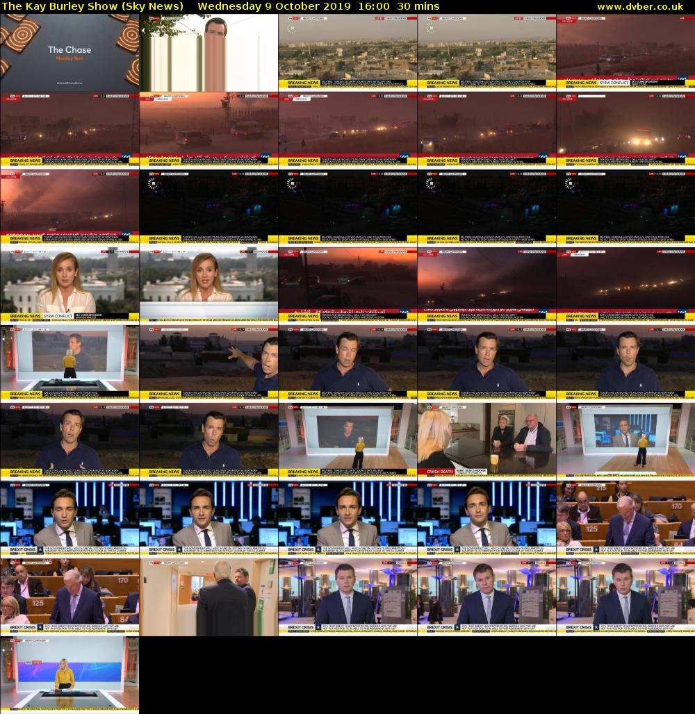 The Kay Burley Show (Sky News) Wednesday 9 October 2019 16:00 - 16:30