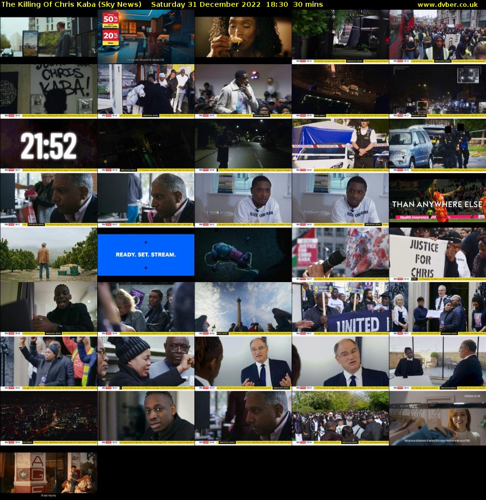 The Killing Of Chris Kaba (Sky News) Saturday 31 December 2022 18:30 - 19:00