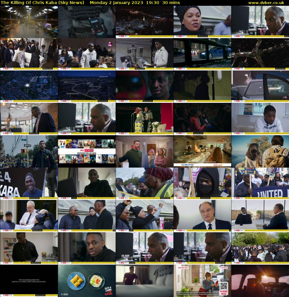 The Killing Of Chris Kaba (Sky News) Monday 2 January 2023 19:30 - 20:00