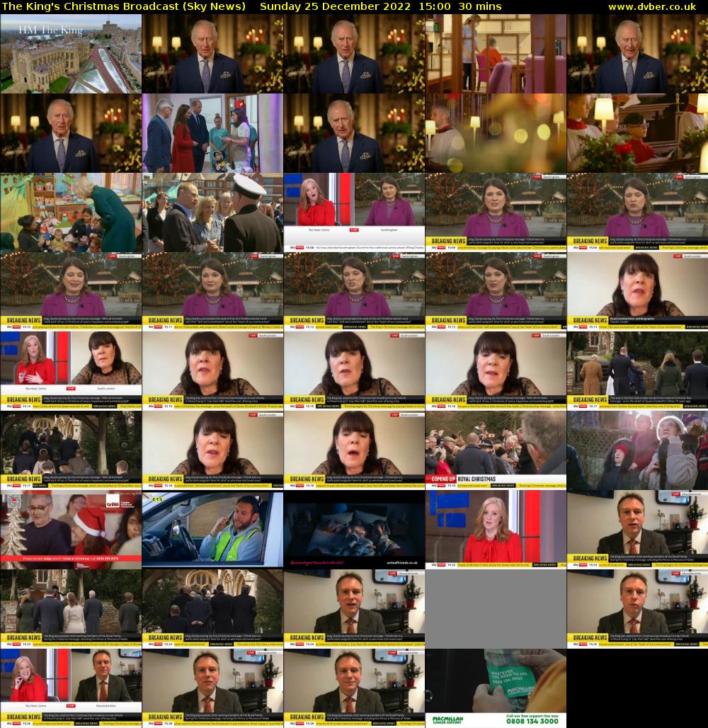 The King's Christmas Broadcast (Sky News) Sunday 25 December 2022 15:00 - 15:30