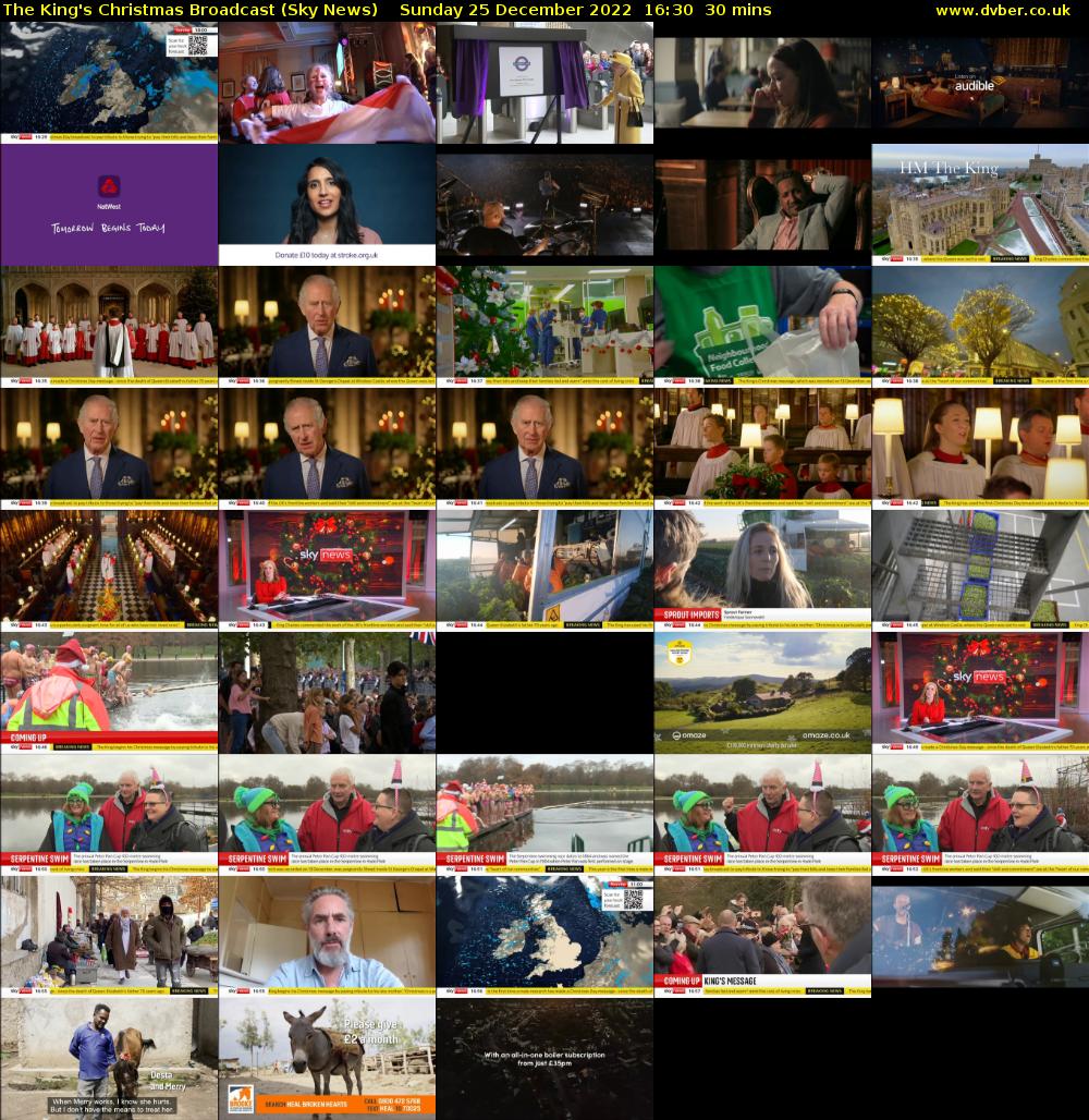 The King's Christmas Broadcast (Sky News) Sunday 25 December 2022 16:30 - 17:00