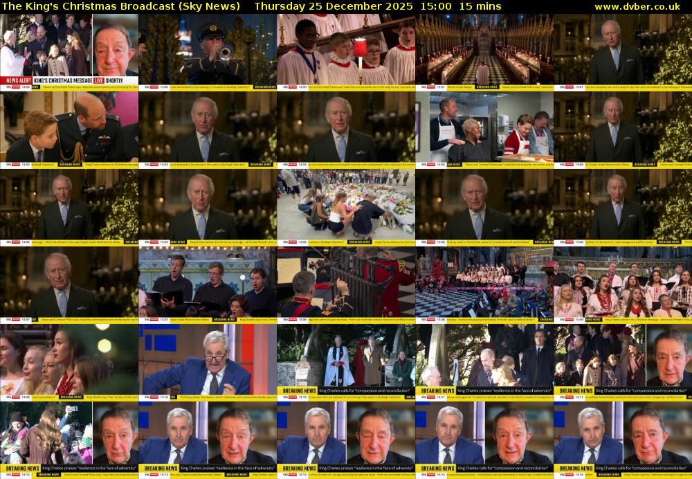 The King's Christmas Broadcast (Sky News) Thursday 25 December 2025 15:00 - 15:15
