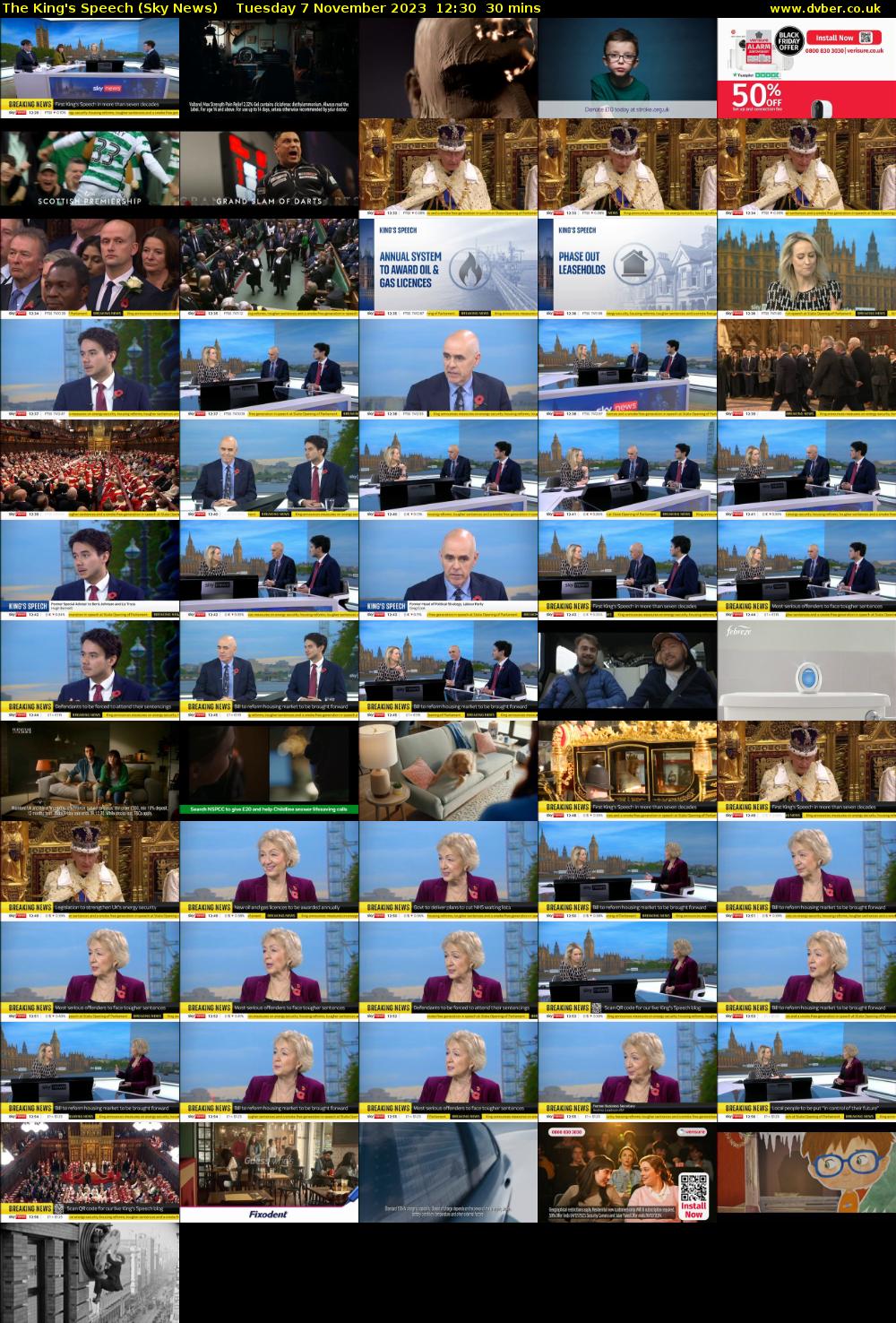 The King's Speech (Sky News) Tuesday 7 November 2023 12:30 - 13:00