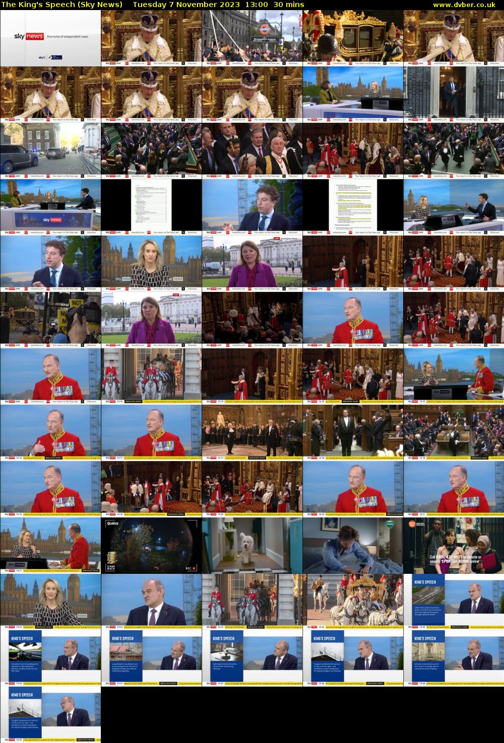 The King's Speech (Sky News) Tuesday 7 November 2023 13:00 - 13:30