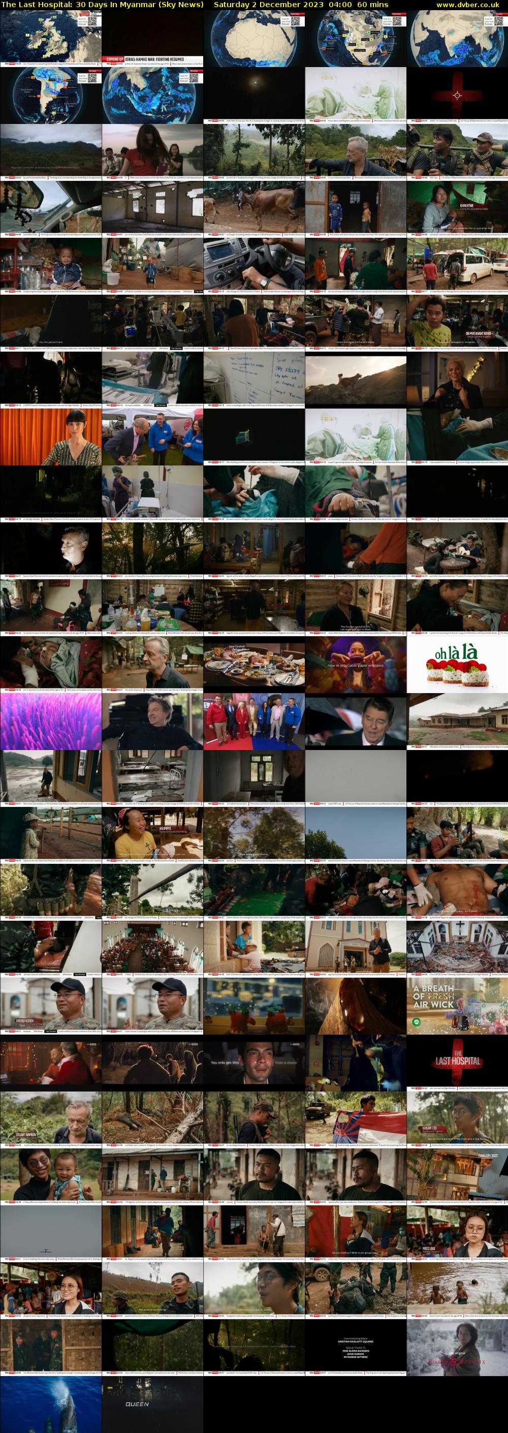 The Last Hospital: 30 Days In Myanmar (Sky News) Saturday 2 December 2023 04:00 - 05:00