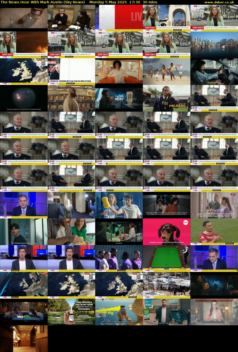 The News Hour With Mark Austin (Sky News) Monday 5 May 2025 17:30 - 18:00