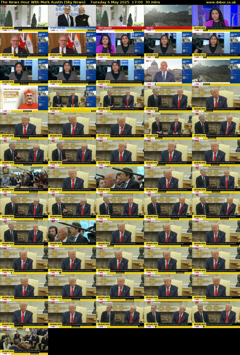 The News Hour With Mark Austin (Sky News) Tuesday 6 May 2025 17:00 - 17:30