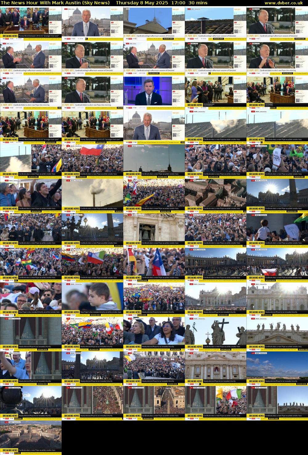 The News Hour With Mark Austin (Sky News) Thursday 8 May 2025 17:00 - 17:30