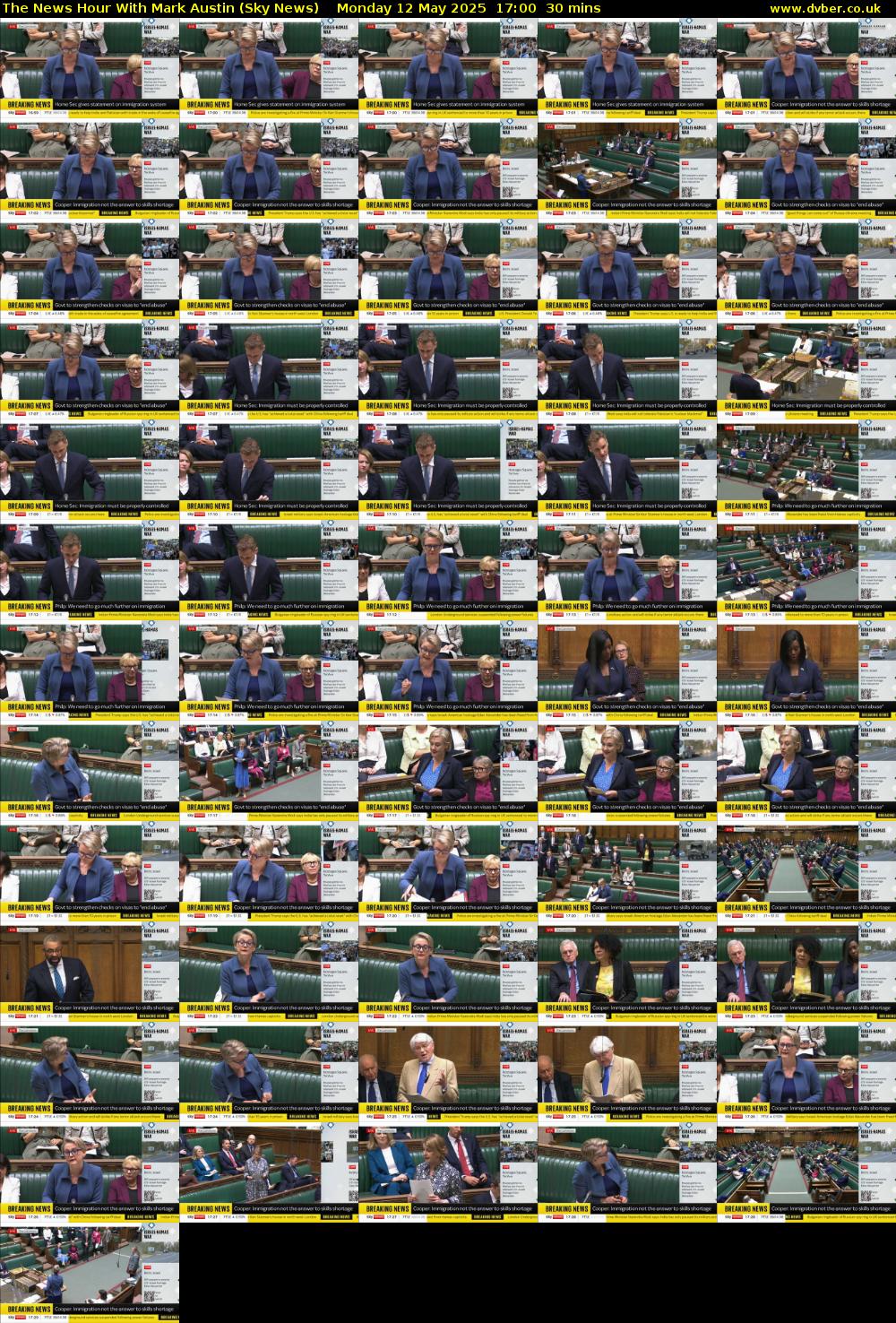 The News Hour With Mark Austin (Sky News) Monday 12 May 2025 17:00 - 17:30