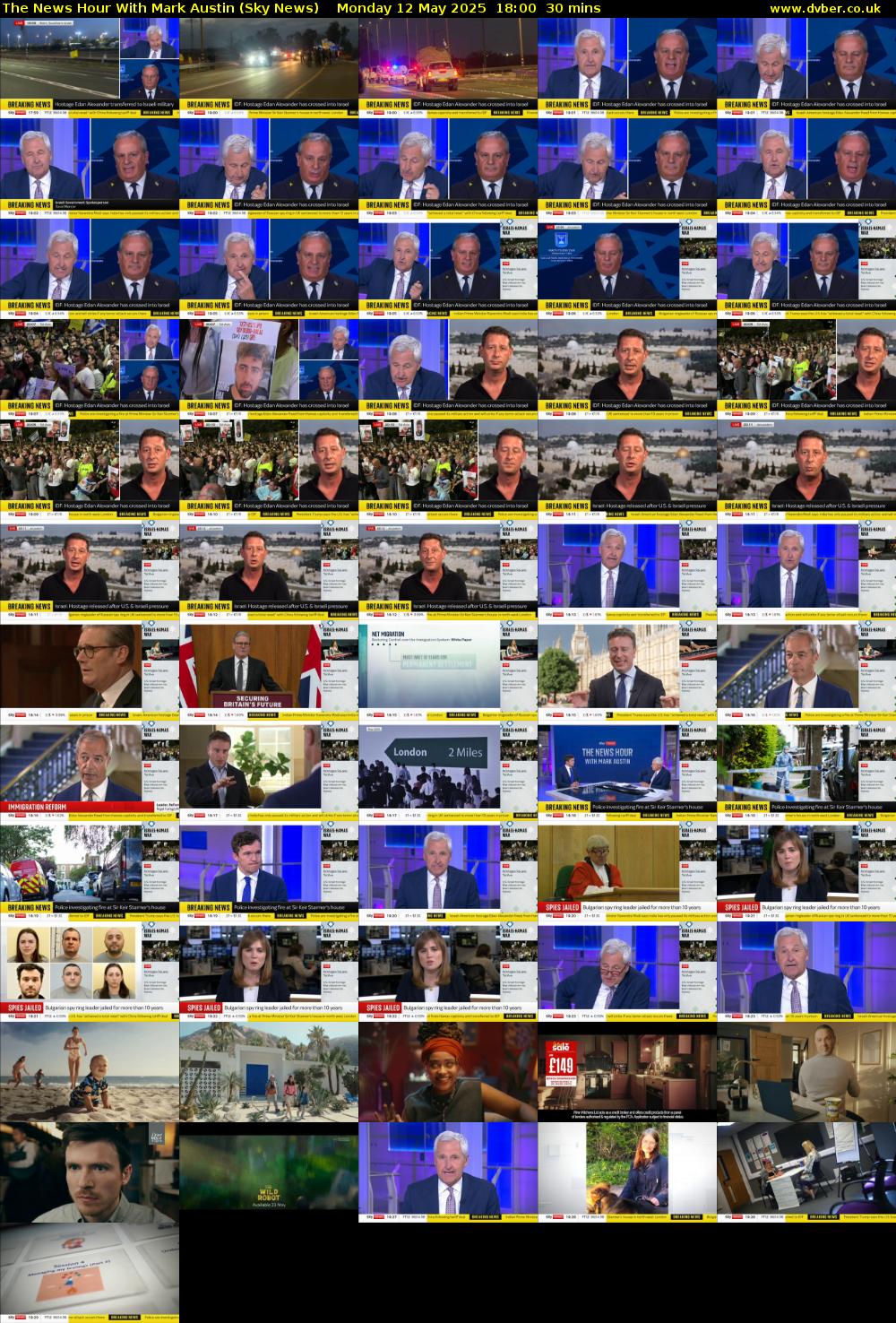 The News Hour With Mark Austin (Sky News) Monday 12 May 2025 18:00 - 18:30