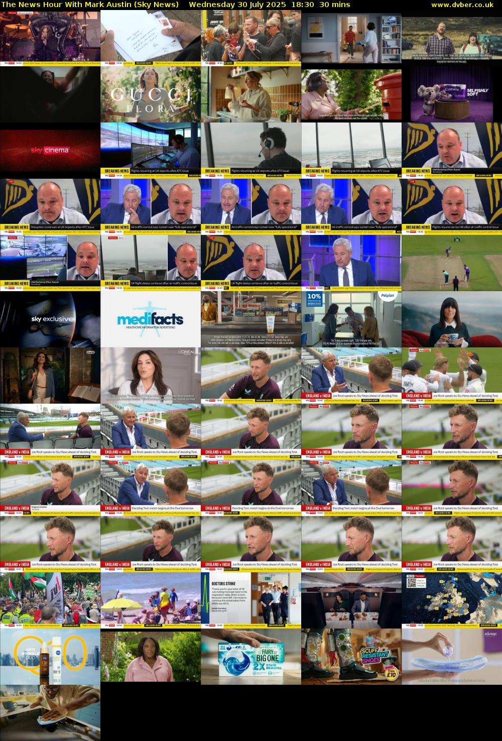 The News Hour With Mark Austin (Sky News) Wednesday 30 July 2025 18:30 - 19:00
