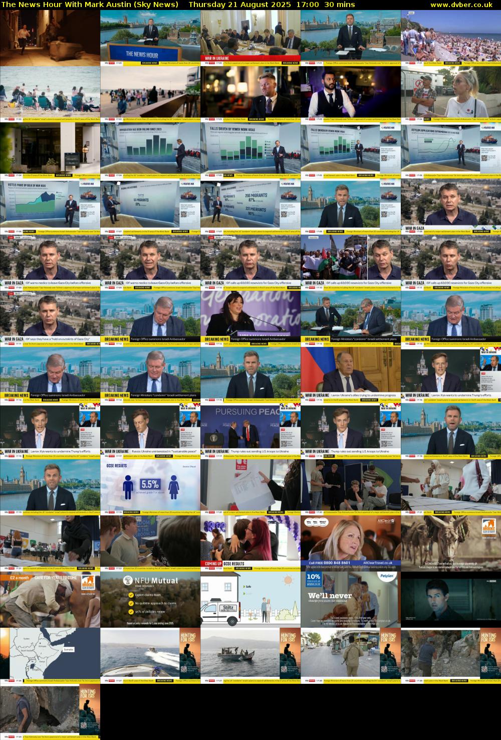 The News Hour With Mark Austin (Sky News) Thursday 21 August 2025 17:00 - 17:30