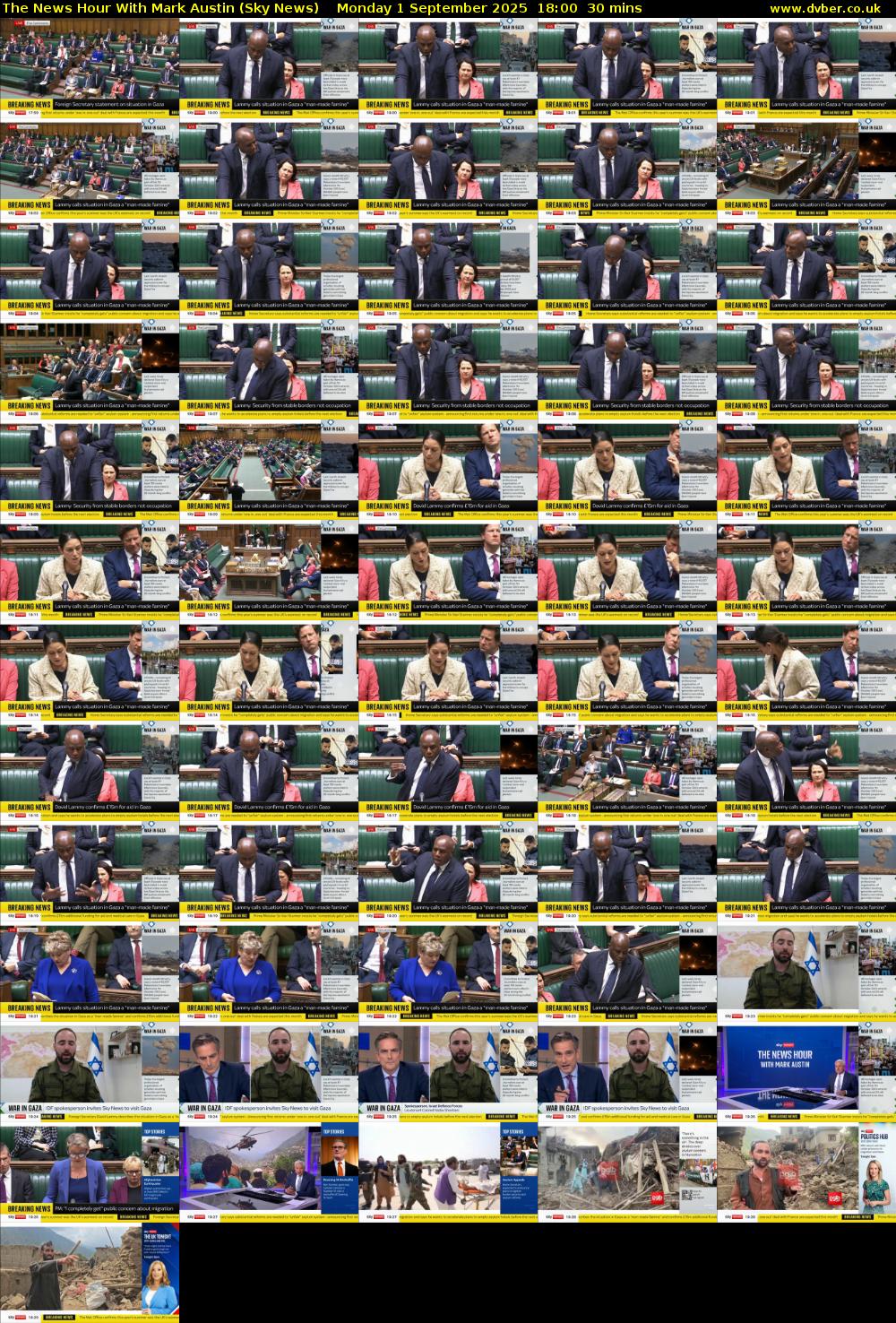 The News Hour With Mark Austin (Sky News) Monday 1 September 2025 18:00 - 18:30