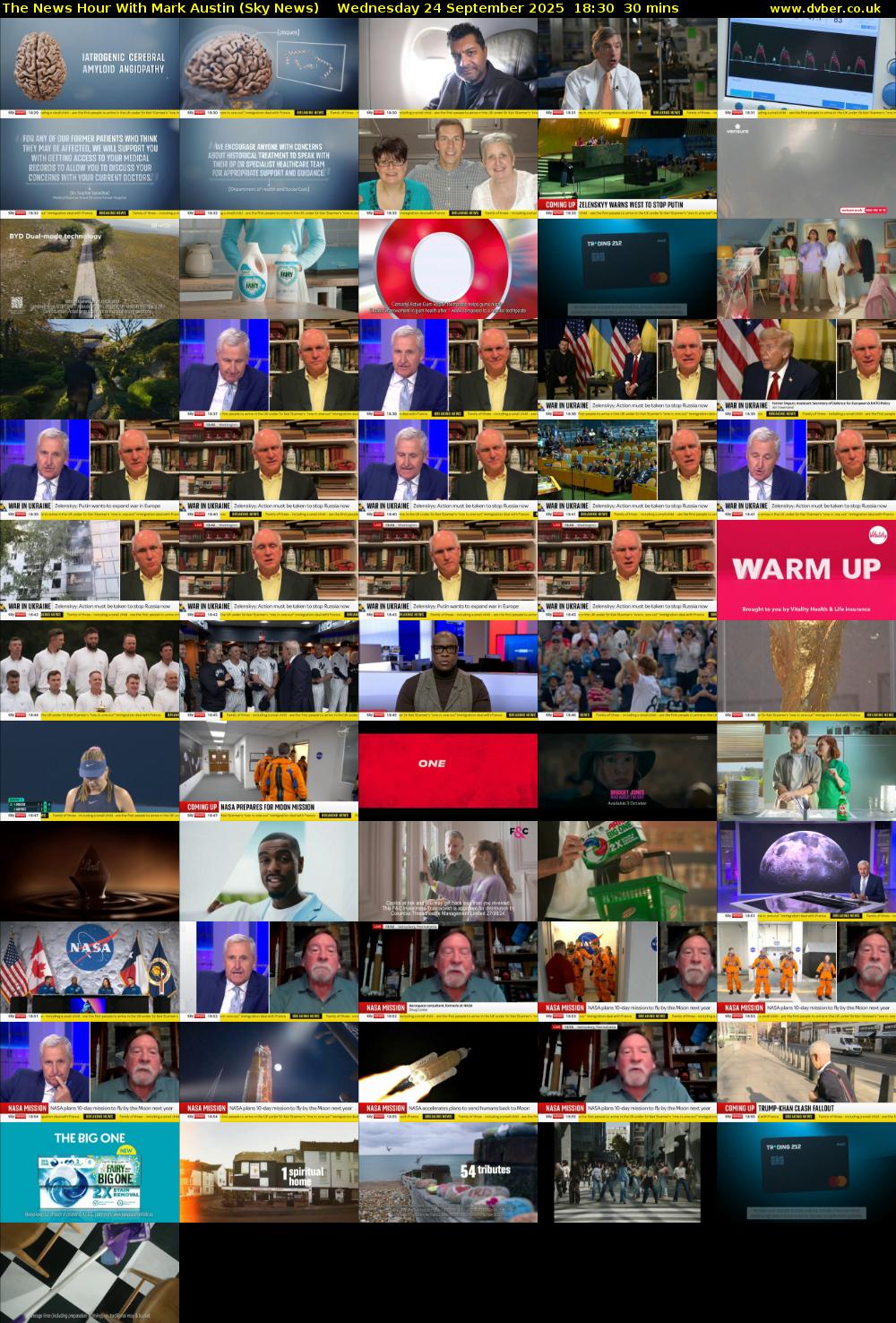 The News Hour With Mark Austin (Sky News) Wednesday 24 September 2025 18:30 - 19:00