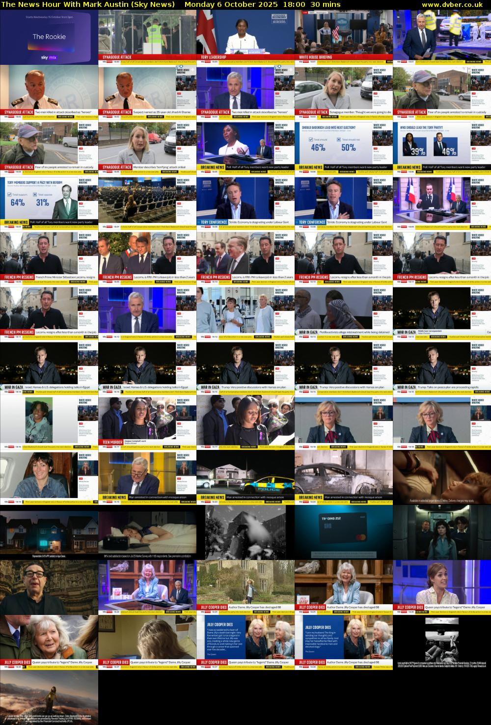 The News Hour With Mark Austin (Sky News) Monday 6 October 2025 18:00 - 18:30
