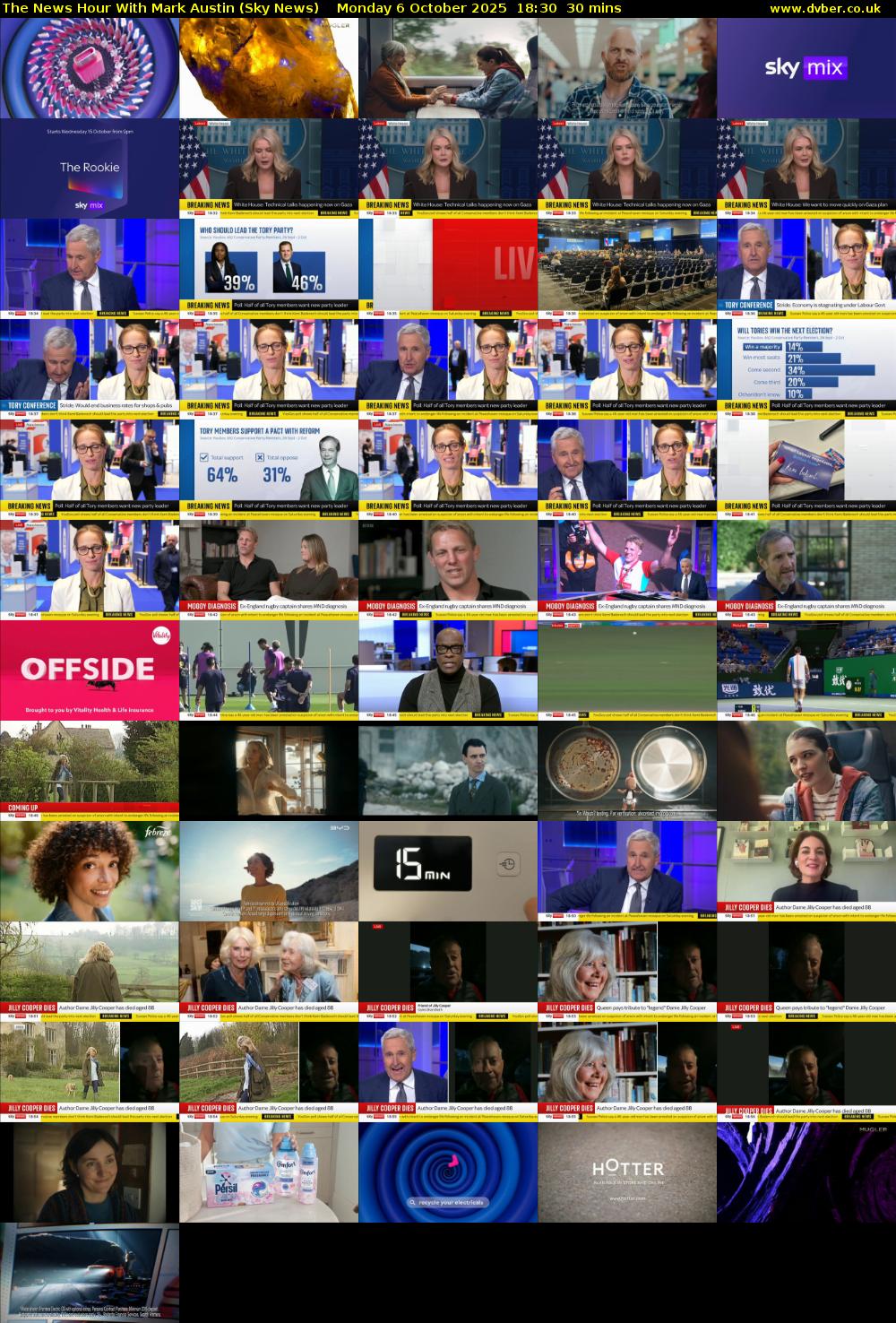 The News Hour With Mark Austin (Sky News) Monday 6 October 2025 18:30 - 19:00