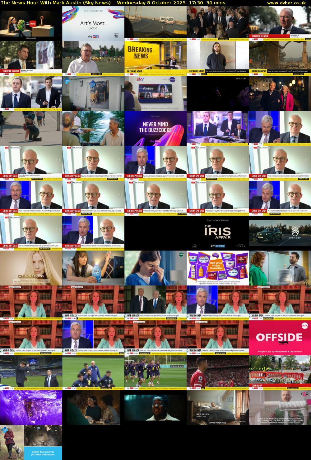 The News Hour With Mark Austin (Sky News) Wednesday 8 October 2025 17:30 - 18:00