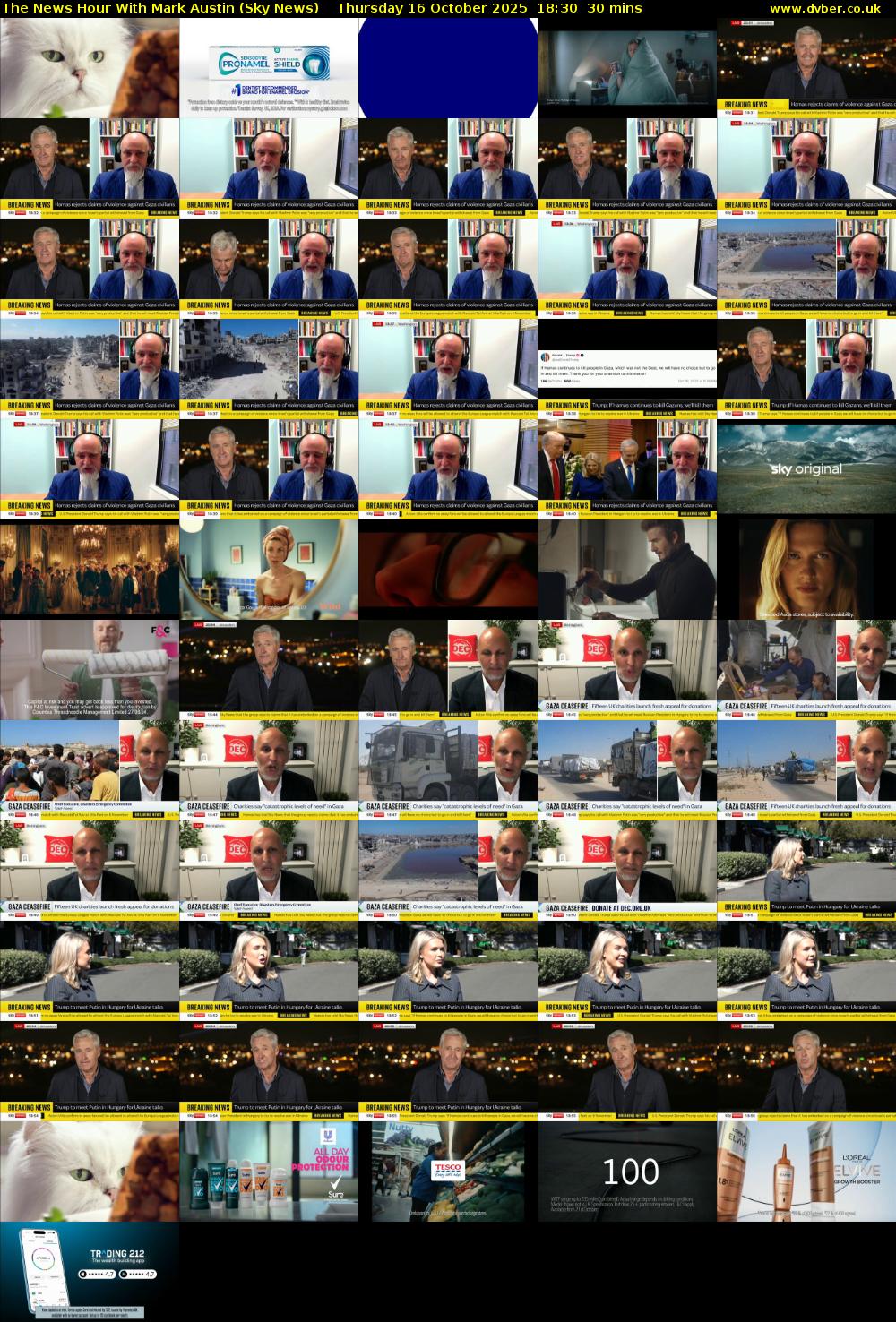 The News Hour With Mark Austin (Sky News) Thursday 16 October 2025 18:30 - 19:00
