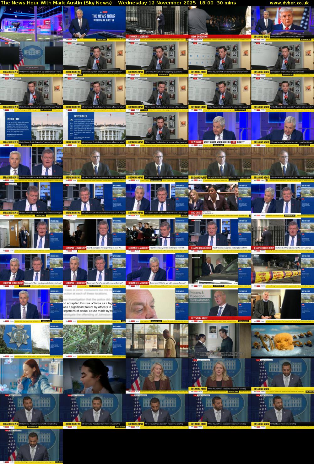 The News Hour With Mark Austin (Sky News) Wednesday 12 November 2025 18:00 - 18:30