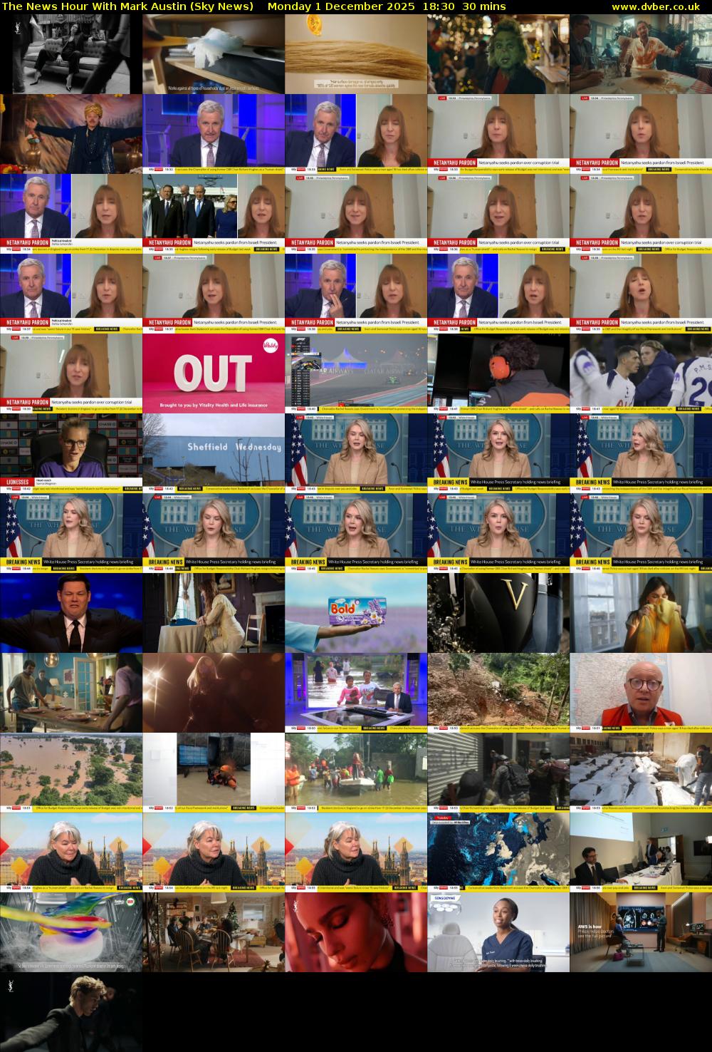 The News Hour With Mark Austin (Sky News) Monday 1 December 2025 18:30 - 19:00