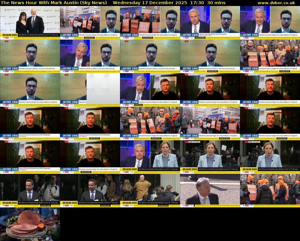 The News Hour With Mark Austin (Sky News) Wednesday 17 December 2025 17:30 - 18:00