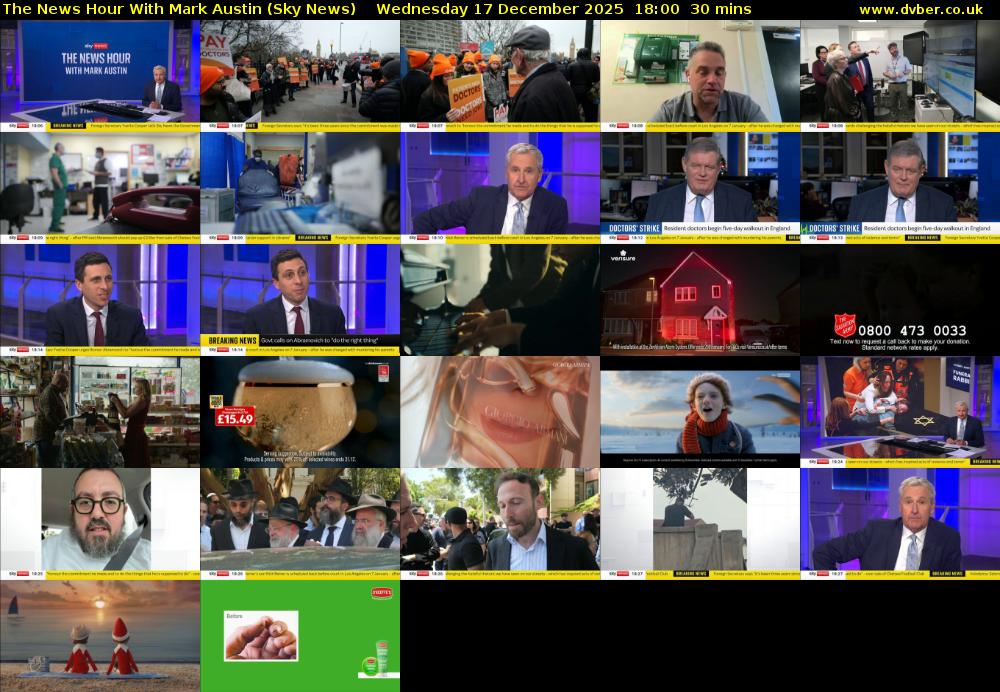 The News Hour With Mark Austin (Sky News) Wednesday 17 December 2025 18:00 - 18:30