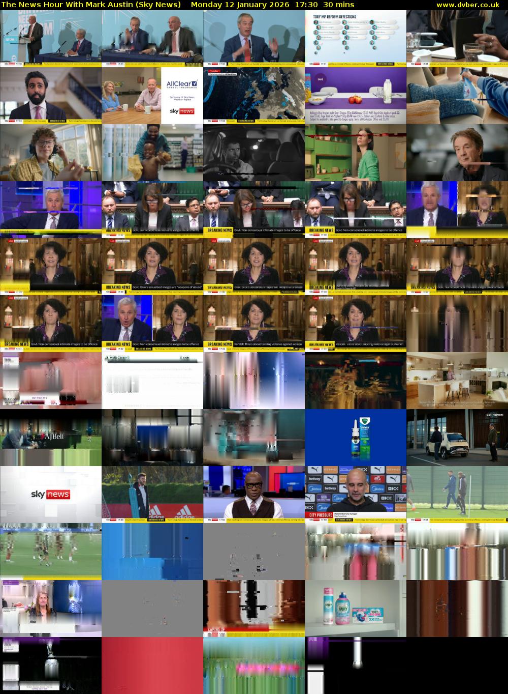 The News Hour With Mark Austin (Sky News) Monday 12 January 2026 17:30 - 18:00