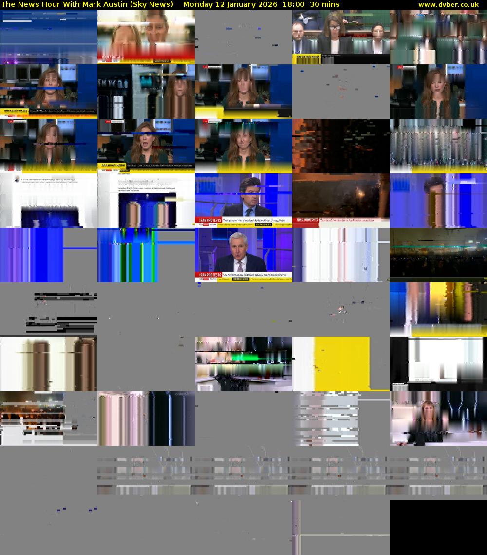 The News Hour With Mark Austin (Sky News) Monday 12 January 2026 18:00 - 18:30