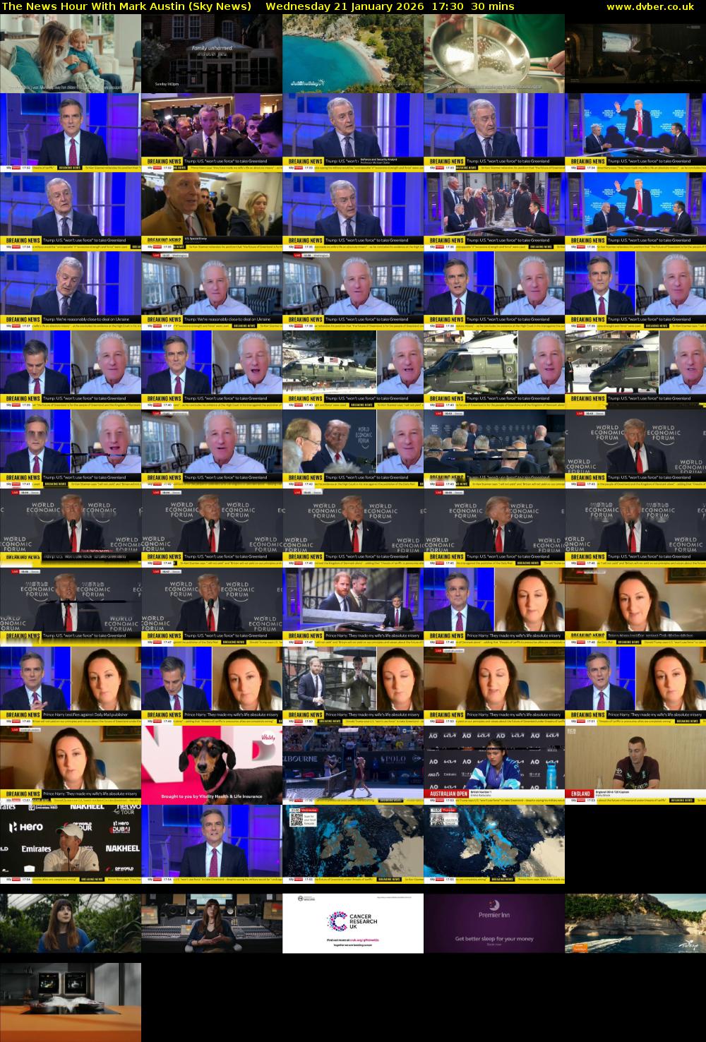 The News Hour With Mark Austin (Sky News) Wednesday 21 January 2026 17:30 - 18:00