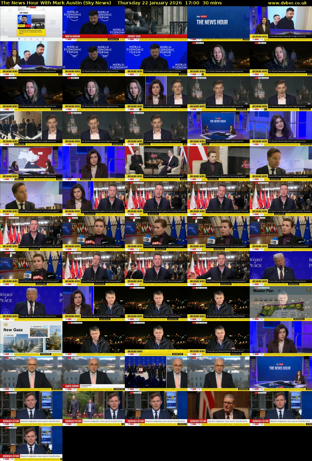 The News Hour With Mark Austin (Sky News) Thursday 22 January 2026 17:00 - 17:30