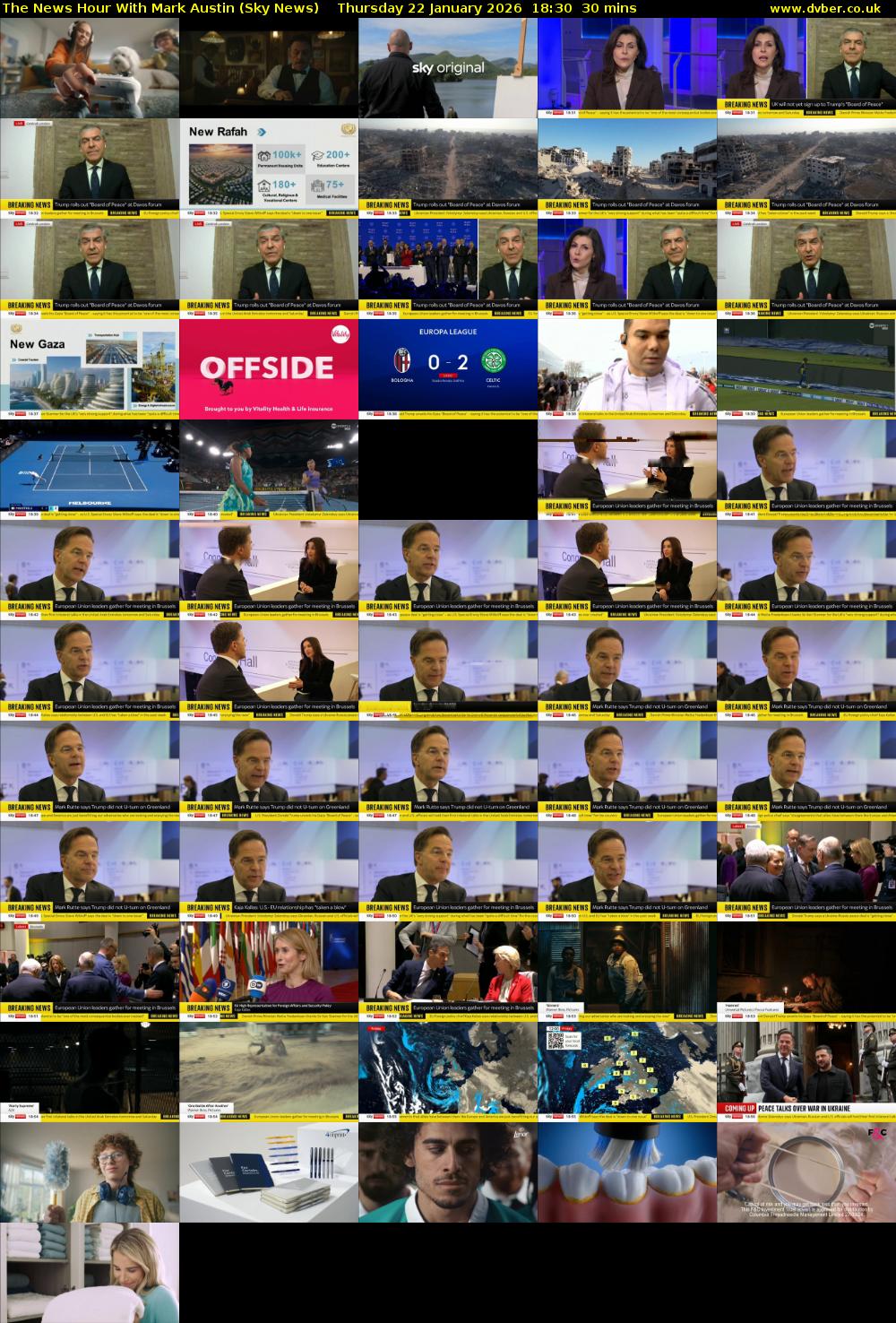 The News Hour With Mark Austin (Sky News) Thursday 22 January 2026 18:30 - 19:00