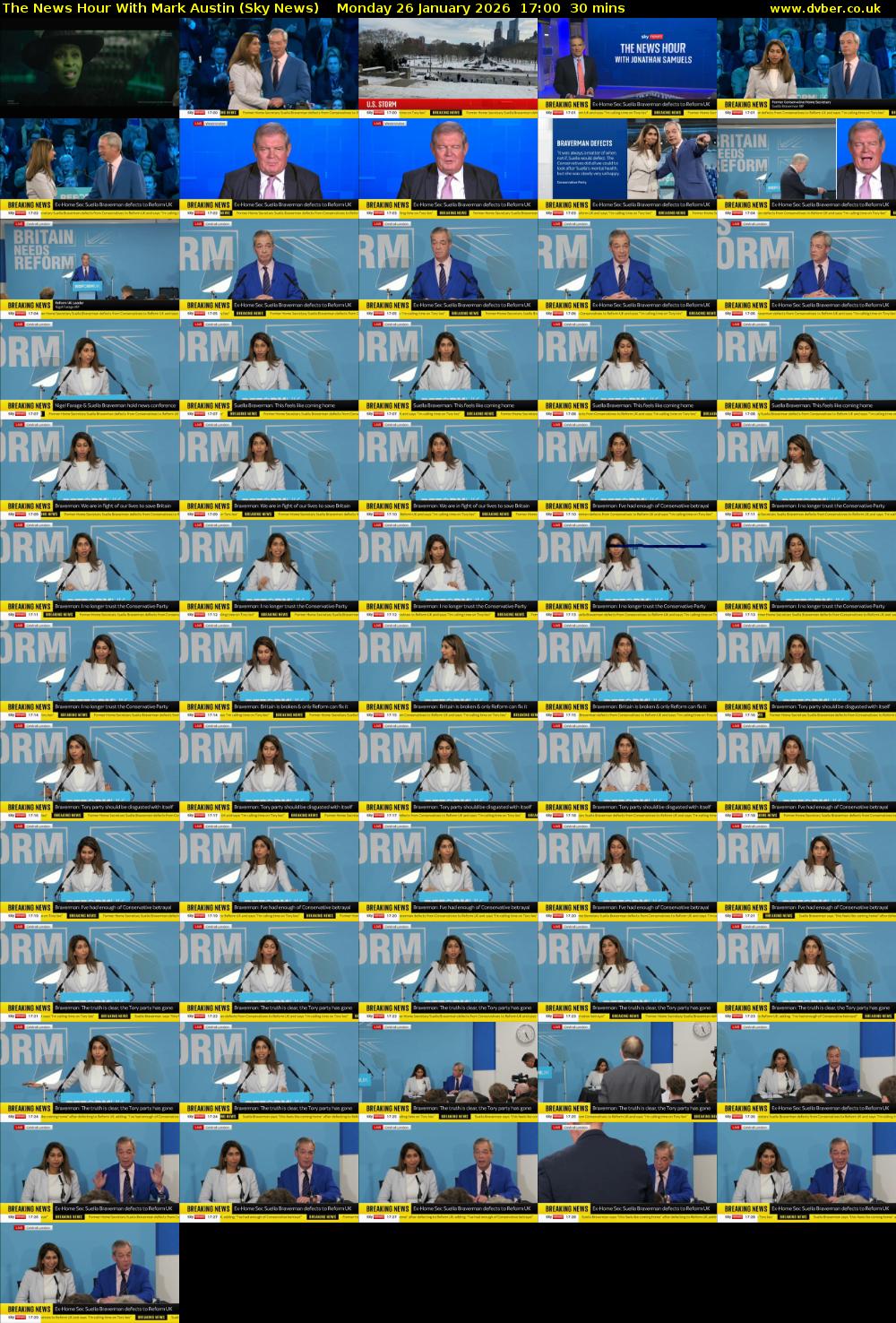 The News Hour With Mark Austin (Sky News) Monday 26 January 2026 17:00 - 17:30