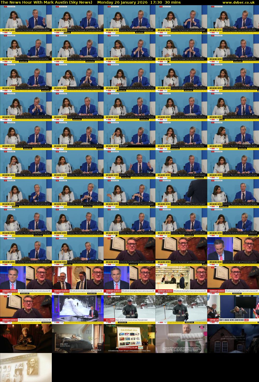 The News Hour With Mark Austin (Sky News) Monday 26 January 2026 17:30 - 18:00