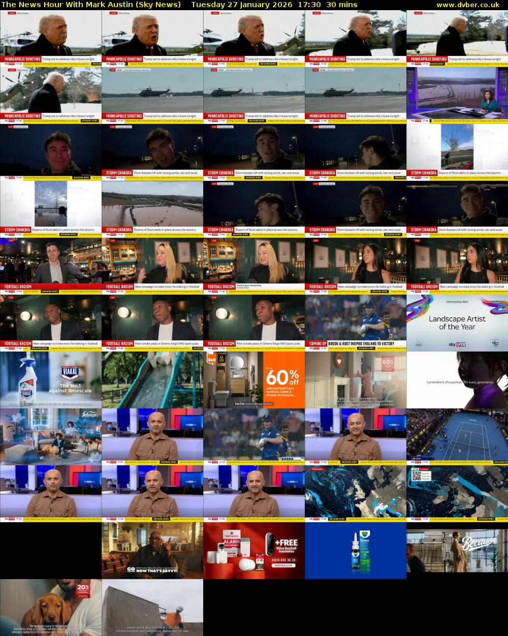 The News Hour With Mark Austin (Sky News) Tuesday 27 January 2026 17:30 - 18:00