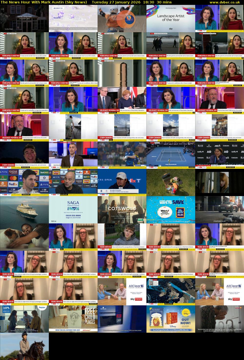 The News Hour With Mark Austin (Sky News) Tuesday 27 January 2026 18:30 - 19:00