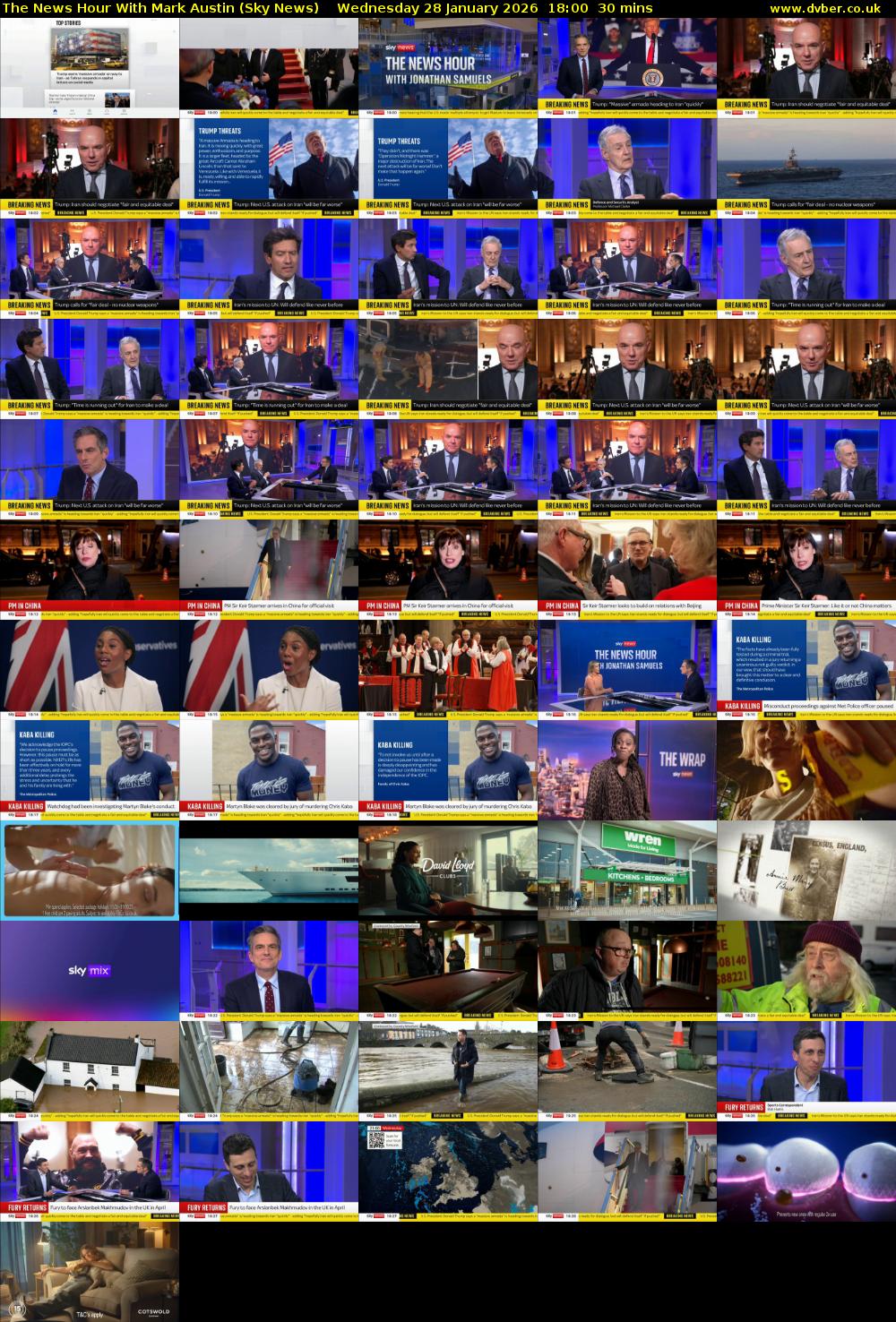 The News Hour With Mark Austin (Sky News) Wednesday 28 January 2026 18:00 - 18:30