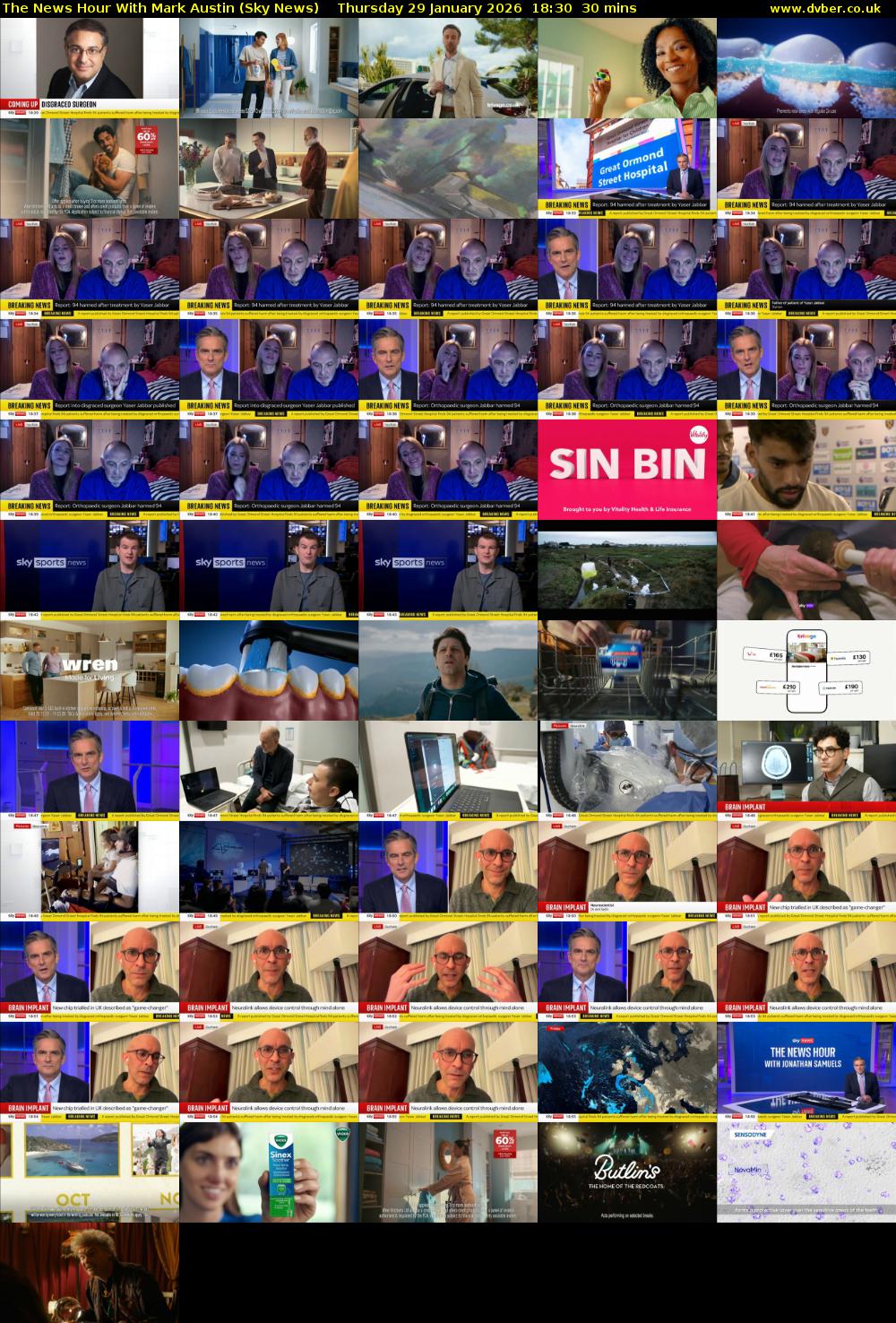 The News Hour With Mark Austin (Sky News) Thursday 29 January 2026 18:30 - 19:00