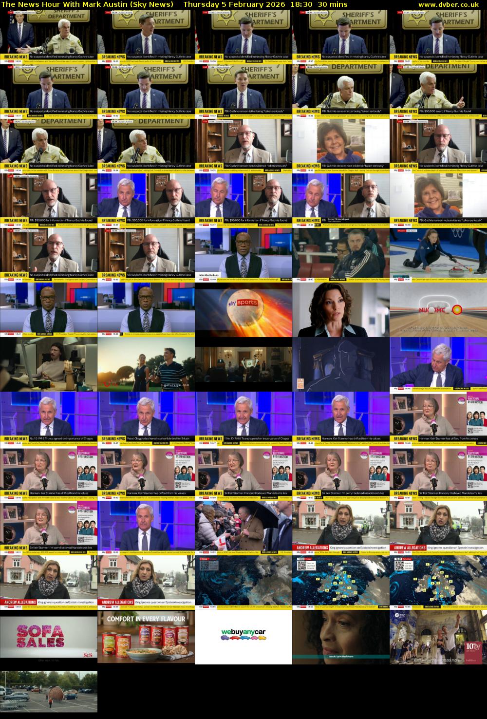 The News Hour With Mark Austin (Sky News) Thursday 5 February 2026 18:30 - 19:00