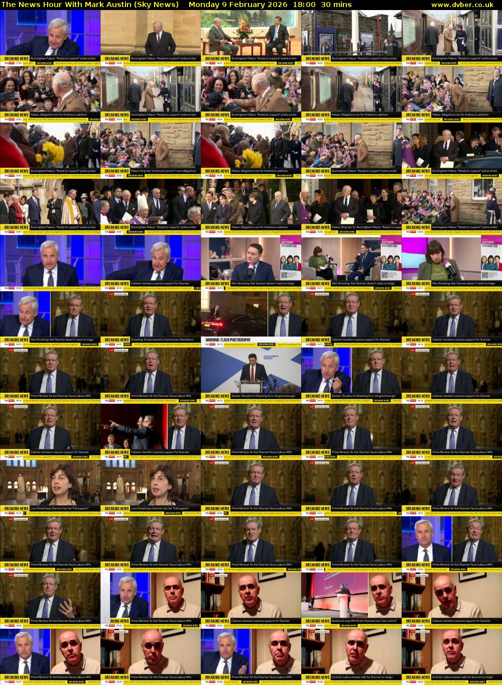 The News Hour With Mark Austin (Sky News) Monday 9 February 2026 18:00 - 18:30