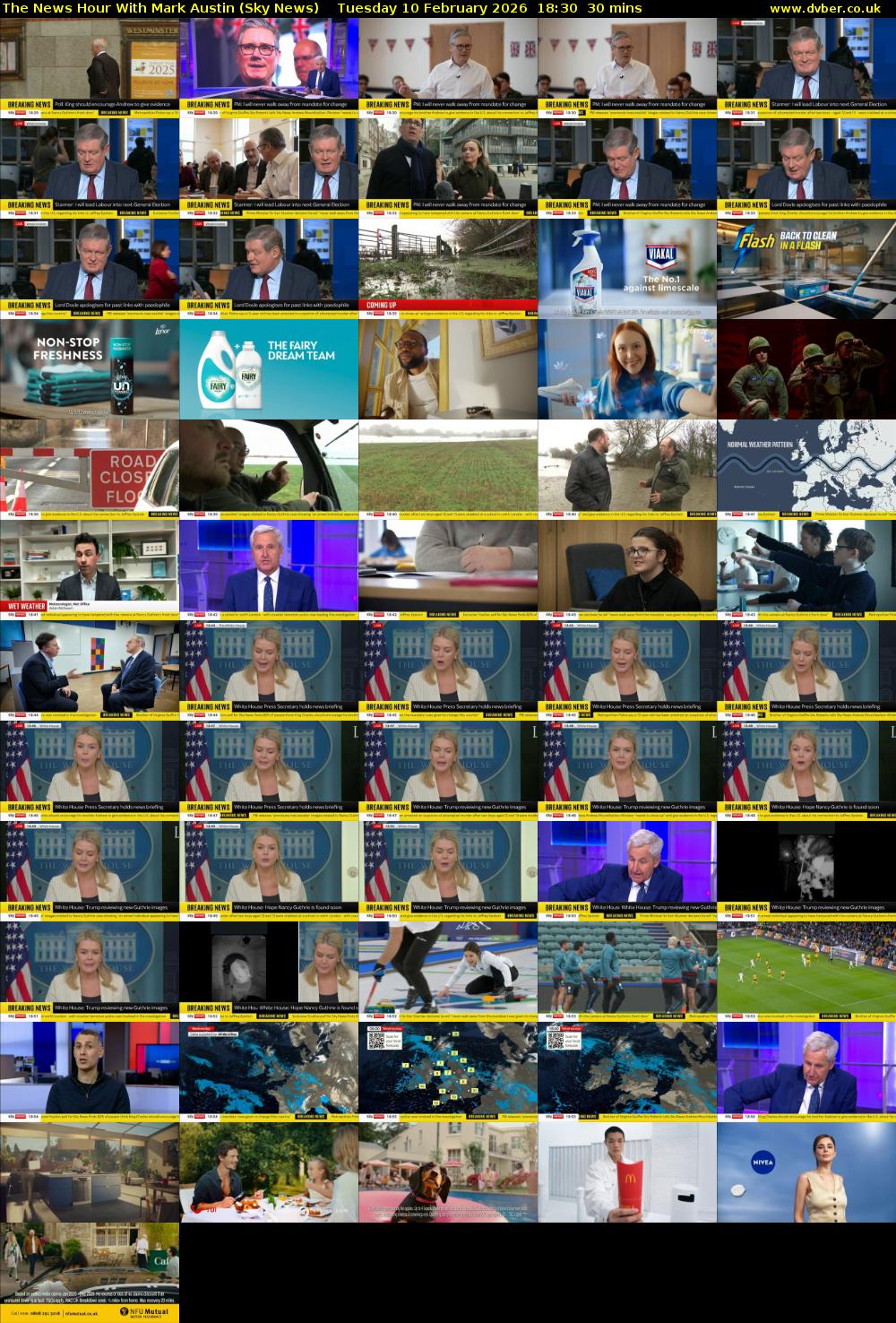 The News Hour With Mark Austin (Sky News) Tuesday 10 February 2026 18:30 - 19:00