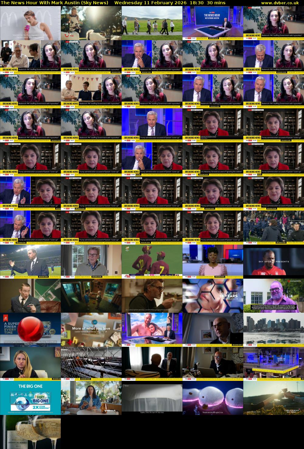 The News Hour With Mark Austin (Sky News) Wednesday 11 February 2026 18:30 - 19:00