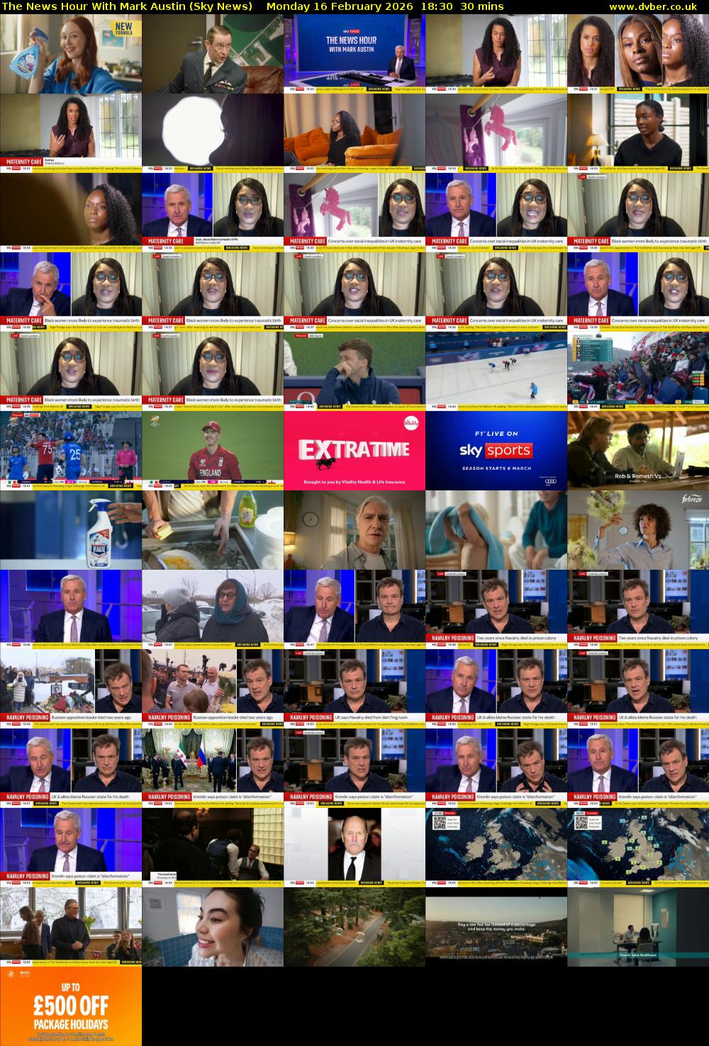 The News Hour With Mark Austin (Sky News) Monday 16 February 2026 18:30 - 19:00