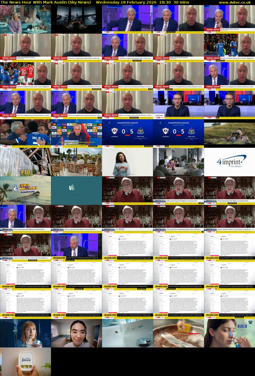 The News Hour With Mark Austin (Sky News) Wednesday 18 February 2026 18:30 - 19:00