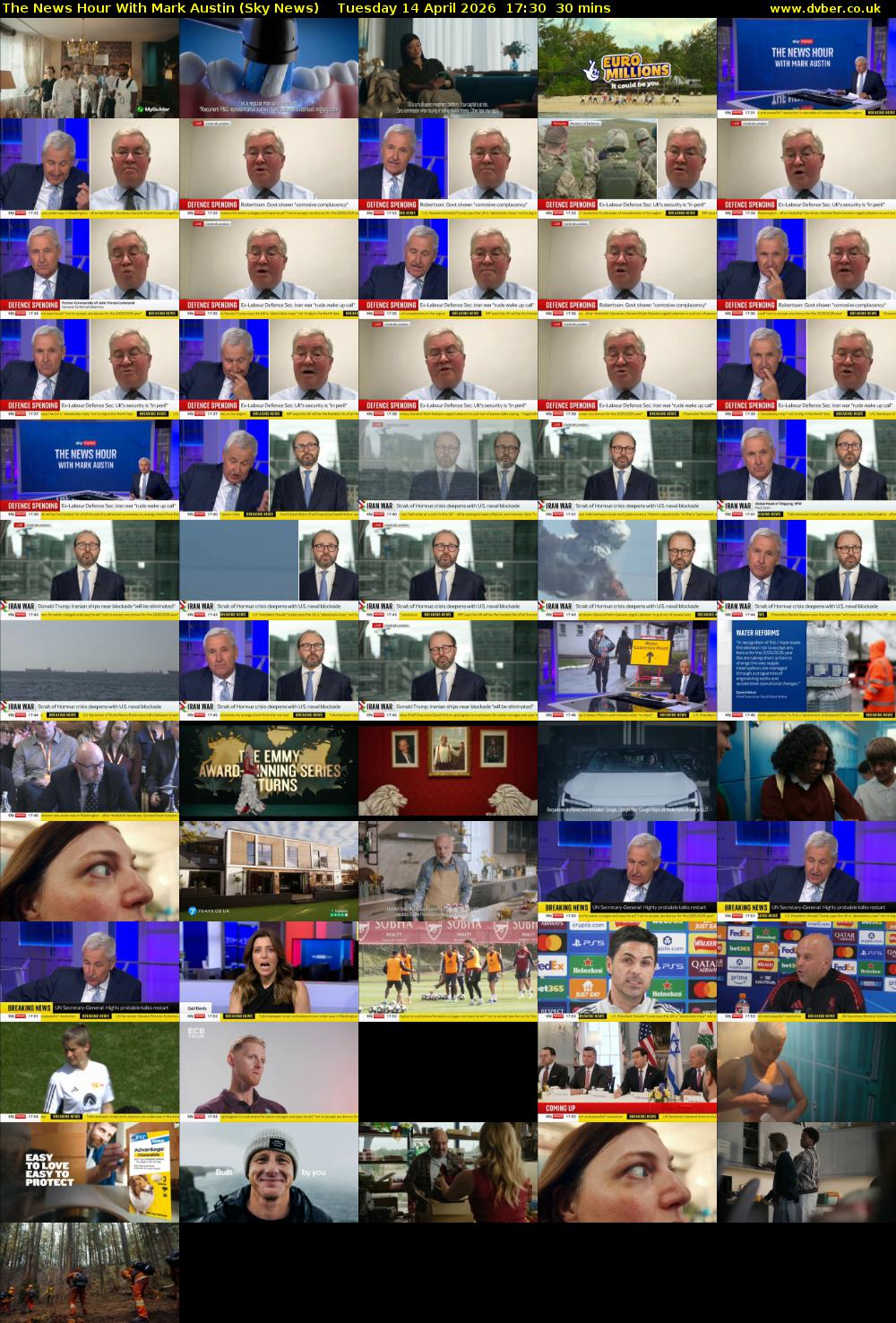 The News Hour With Mark Austin (Sky News) Tuesday 14 April 2026 17:30 - 18:00