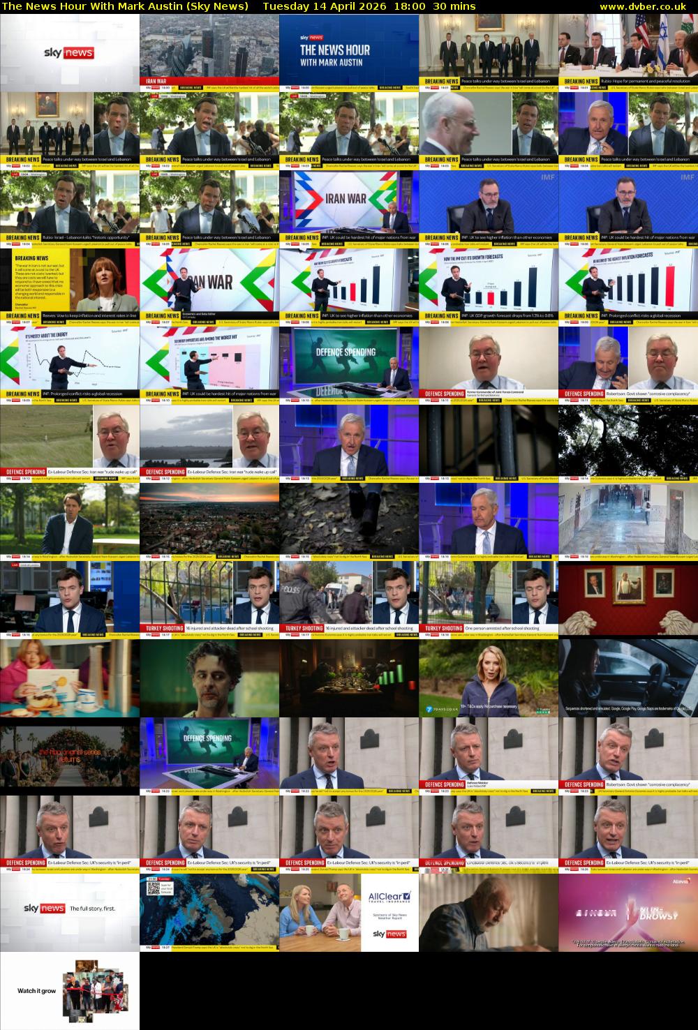 The News Hour With Mark Austin (Sky News) Tuesday 14 April 2026 18:00 - 18:30